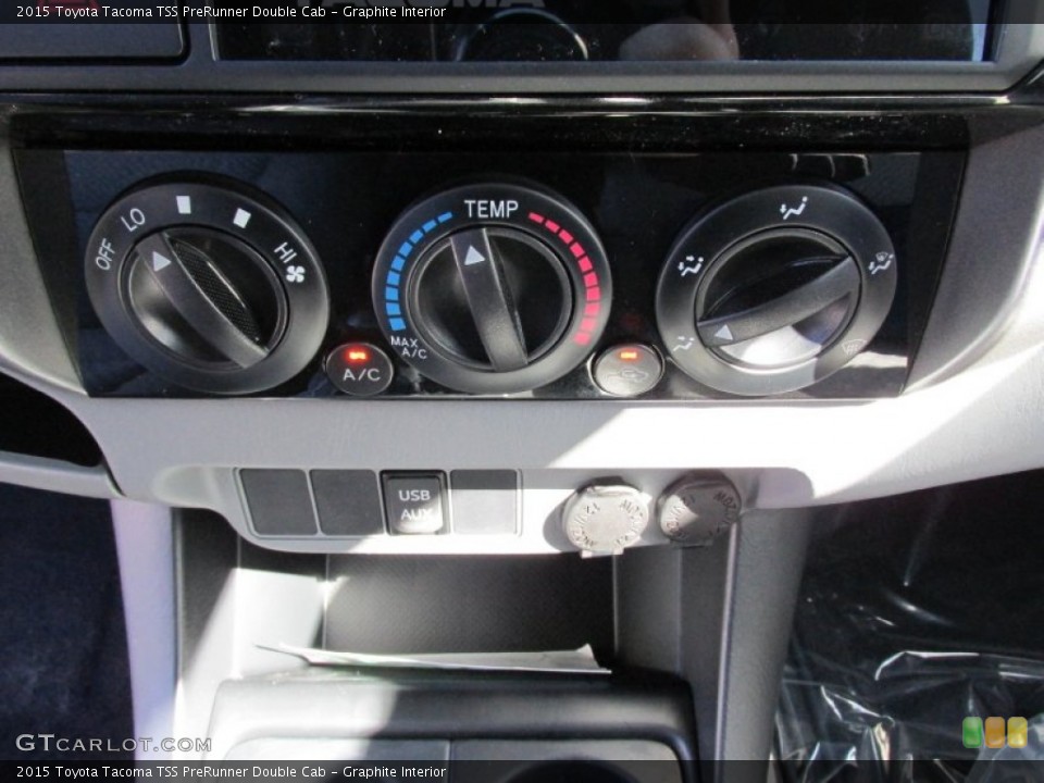 Graphite Interior Controls for the 2015 Toyota Tacoma TSS PreRunner Double Cab #99235550