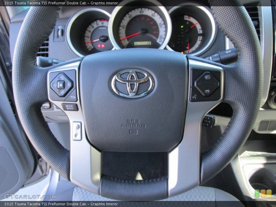 Graphite Interior Steering Wheel for the 2015 Toyota Tacoma TSS PreRunner Double Cab #99235589