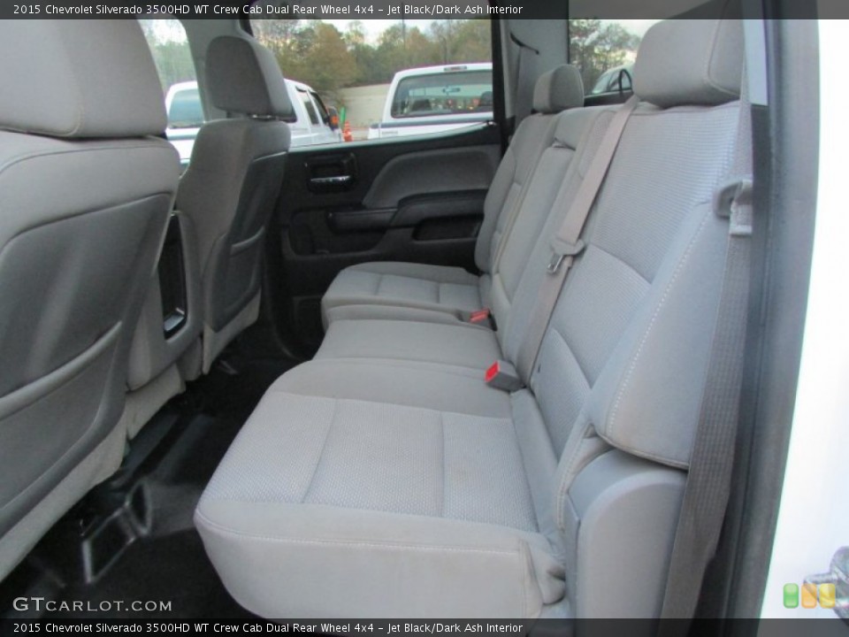 Jet Black/Dark Ash Interior Rear Seat for the 2015 Chevrolet Silverado 3500HD WT Crew Cab Dual Rear Wheel 4x4 #99236489