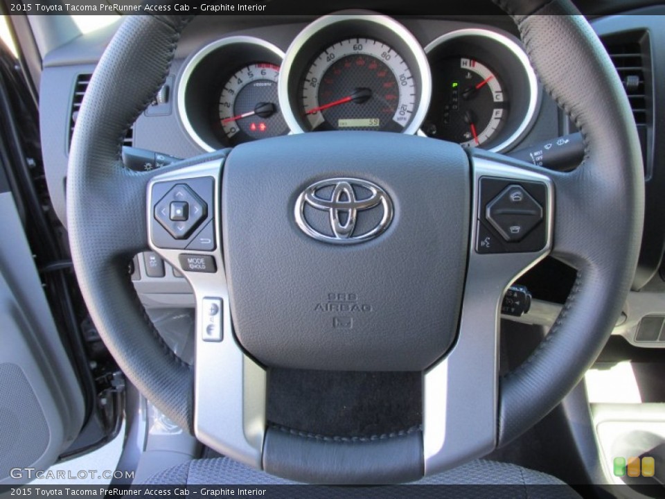 Graphite Interior Steering Wheel for the 2015 Toyota Tacoma PreRunner Access Cab #99236930