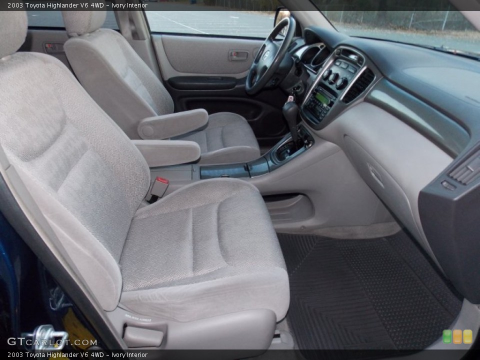 Ivory Interior Front Seat for the 2003 Toyota Highlander V6 4WD #99240377