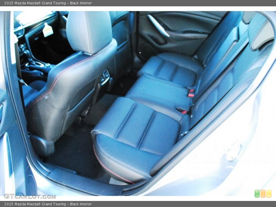 Black Interior Rear Seat for the 2015 Mazda Mazda6 Grand Touring #99252955