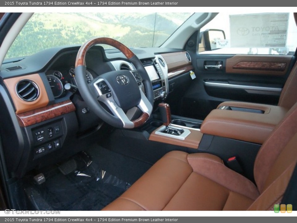 1794 Edition Premium Brown Leather Interior Prime Interior for the 2015 Toyota Tundra 1794 Edition CrewMax 4x4 #99254272