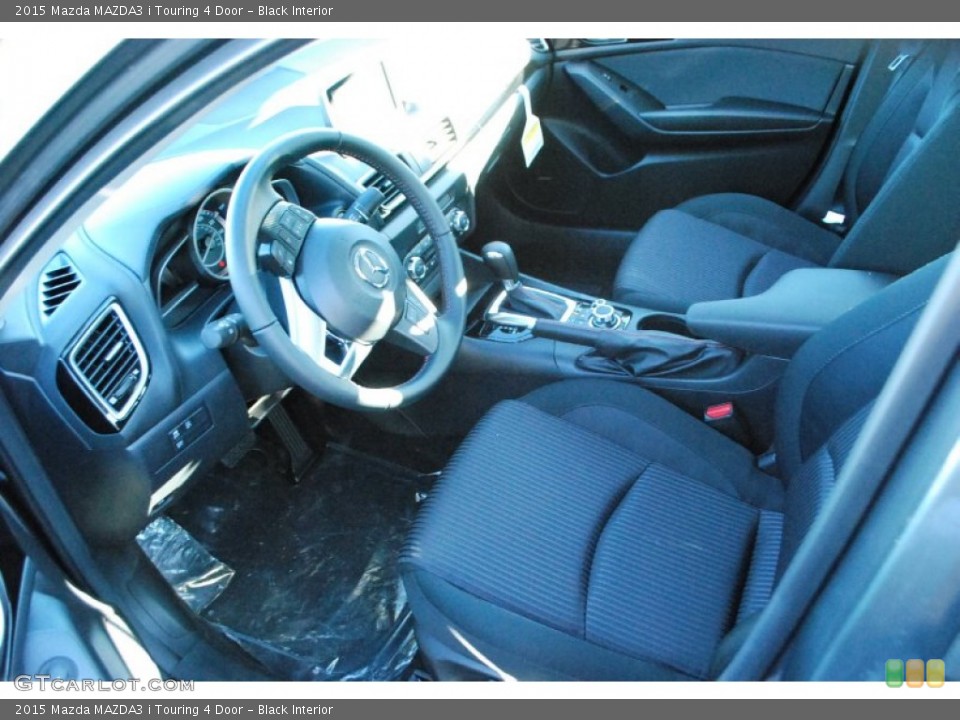 Black Interior Front Seat for the 2015 Mazda MAZDA3 i Touring 4 Door #99254656