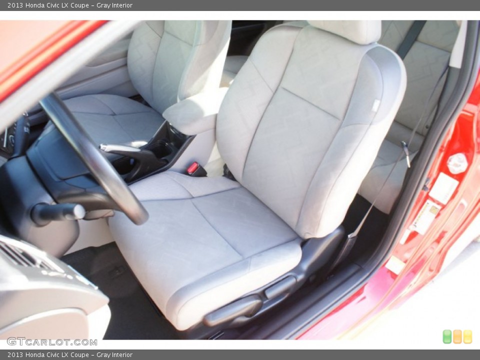 Gray Interior Front Seat for the 2013 Honda Civic LX Coupe #99255217