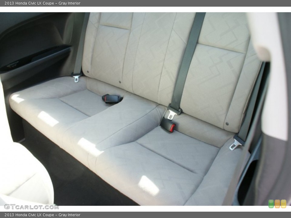Gray Interior Rear Seat for the 2013 Honda Civic LX Coupe #99255235