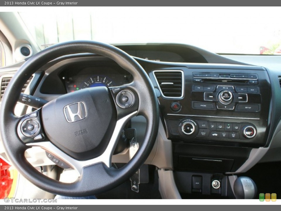 Gray Interior Dashboard for the 2013 Honda Civic LX Coupe #99255406