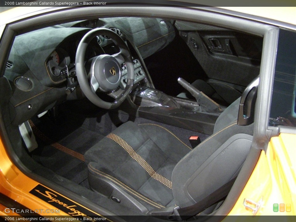 Black Interior Photo for the 2008 Lamborghini Gallardo Superleggera #99260