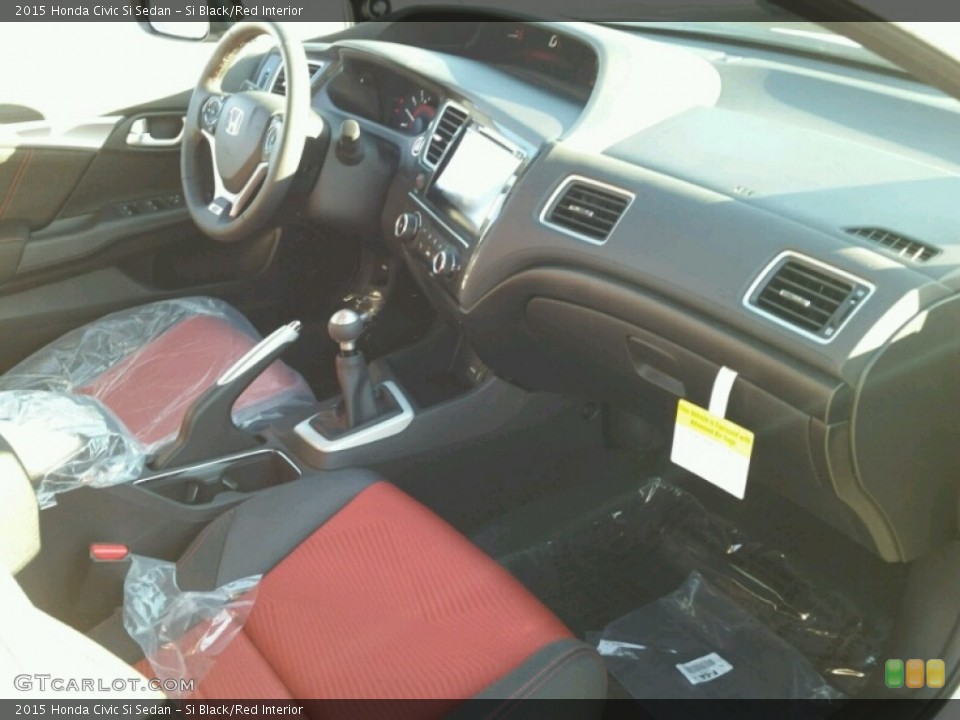 Si Black/Red Interior Dashboard for the 2015 Honda Civic Si Sedan #99261190