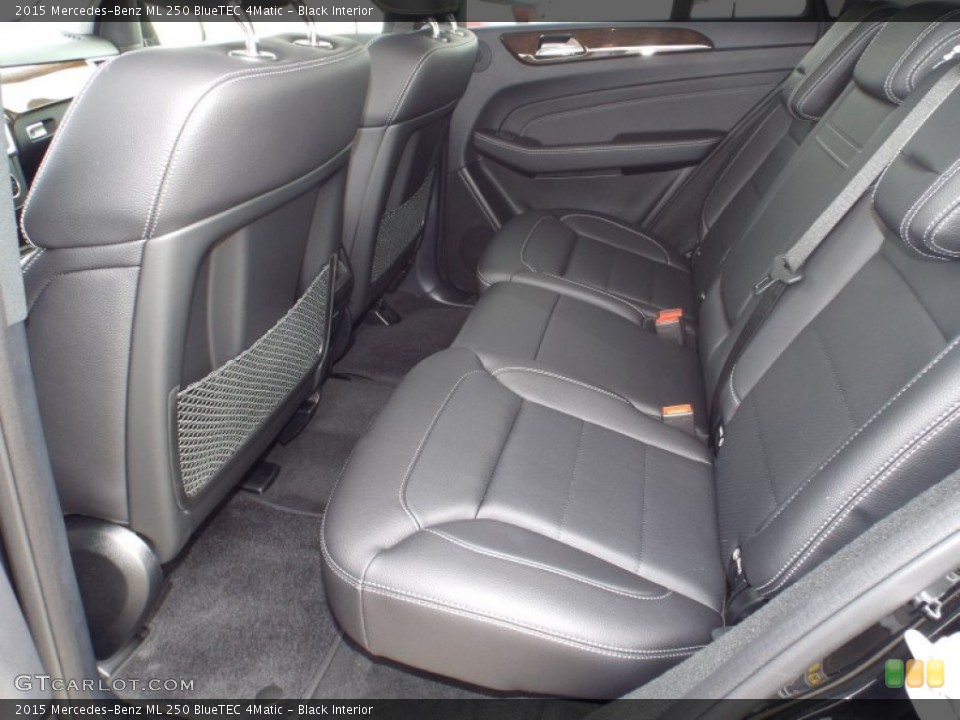 Black Interior Rear Seat for the 2015 Mercedes-Benz ML 250 BlueTEC 4Matic #99262018