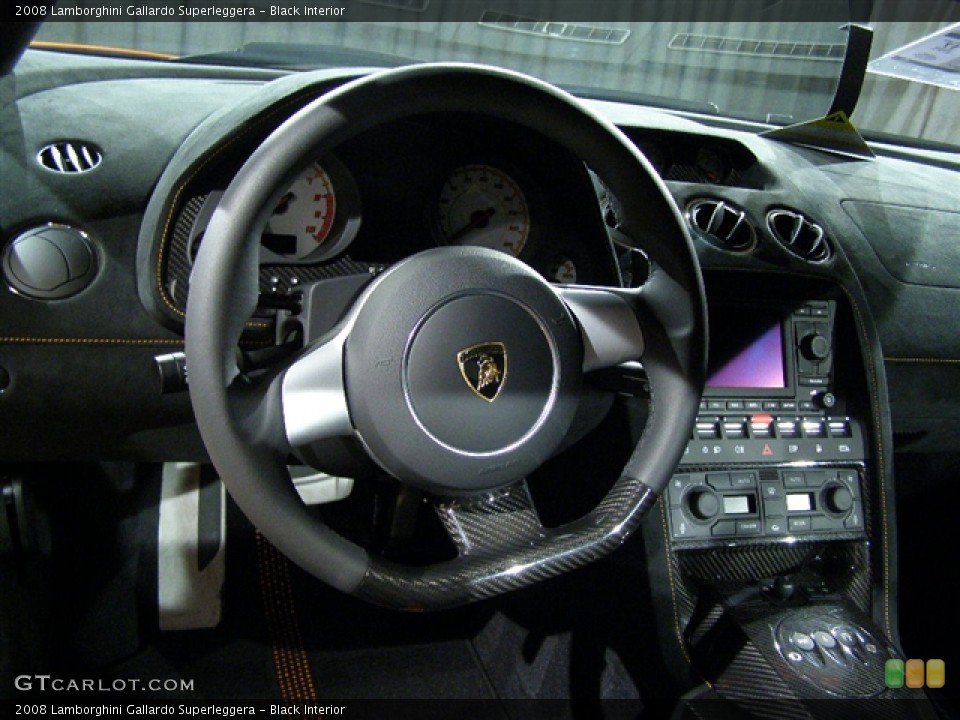 Black Interior Steering Wheel for the 2008 Lamborghini Gallardo Superleggera #99266