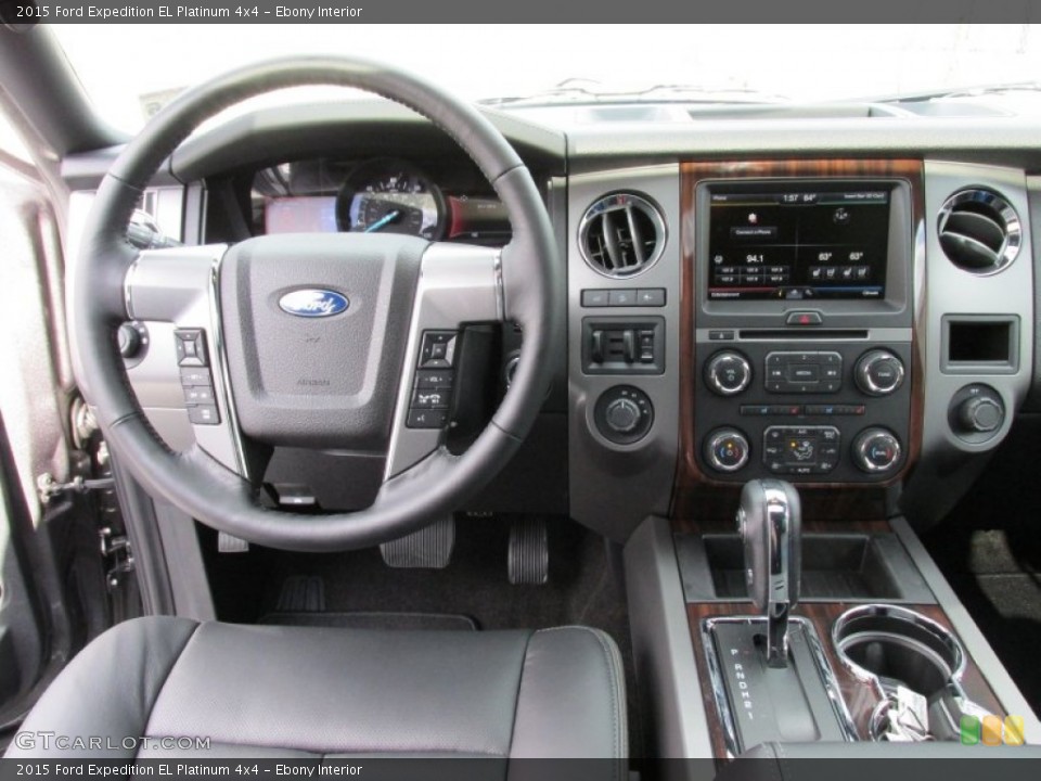Ebony Interior Dashboard for the 2015 Ford Expedition EL Platinum 4x4 #99268881