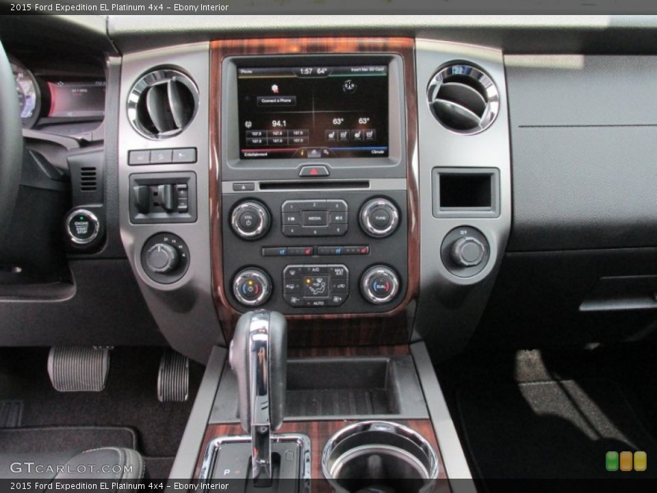 Ebony Interior Controls for the 2015 Ford Expedition EL Platinum 4x4 #99268906