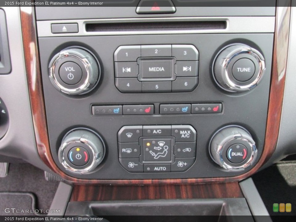 Ebony Interior Controls for the 2015 Ford Expedition EL Platinum 4x4 #99268951