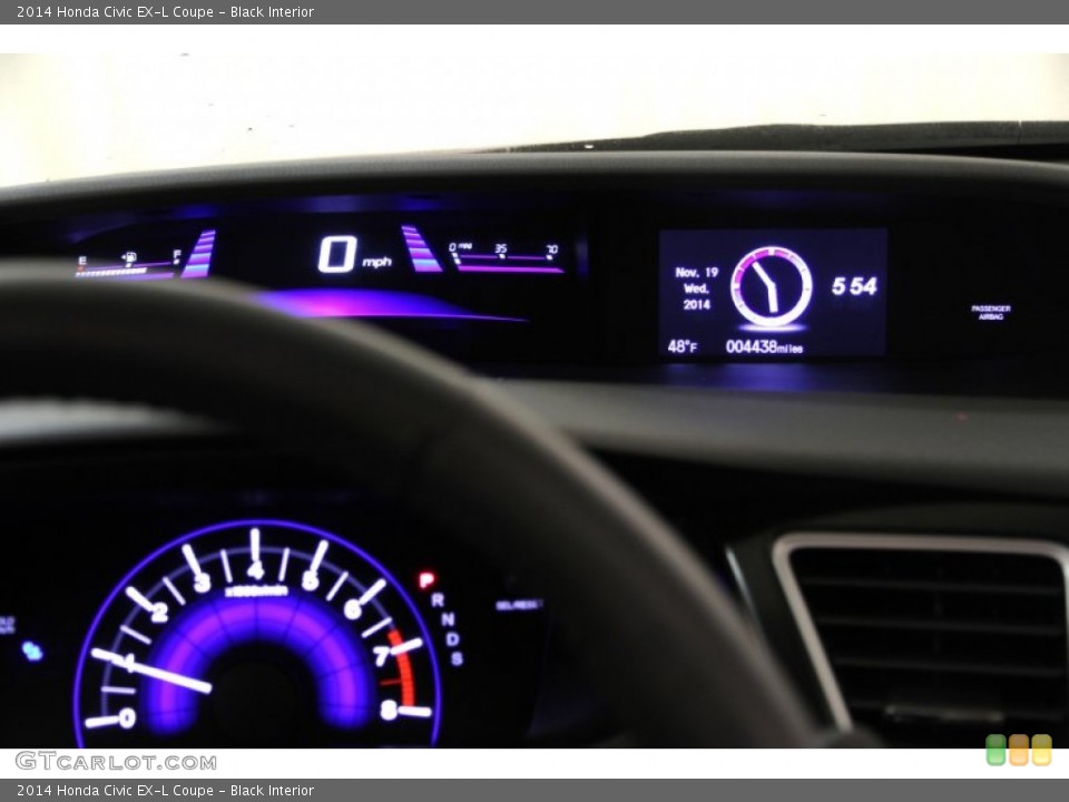 Black Interior Gauges for the 2014 Honda Civic EX-L Coupe #99269068