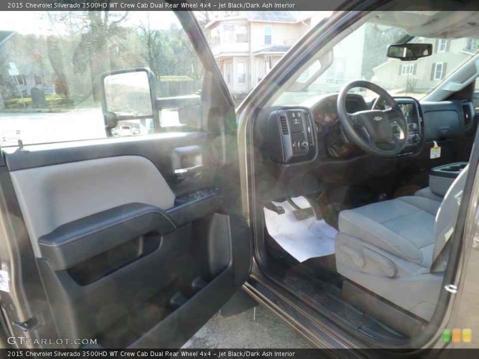 Jet Black/Dark Ash Interior Photo for the 2015 Chevrolet Silverado 3500HD WT Crew Cab Dual Rear Wheel 4x4 #99284254