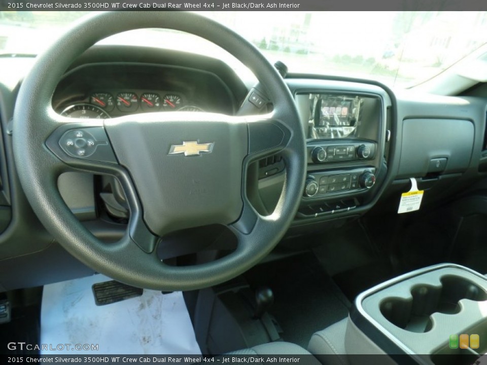 Jet Black/Dark Ash Interior Dashboard for the 2015 Chevrolet Silverado 3500HD WT Crew Cab Dual Rear Wheel 4x4 #99284320