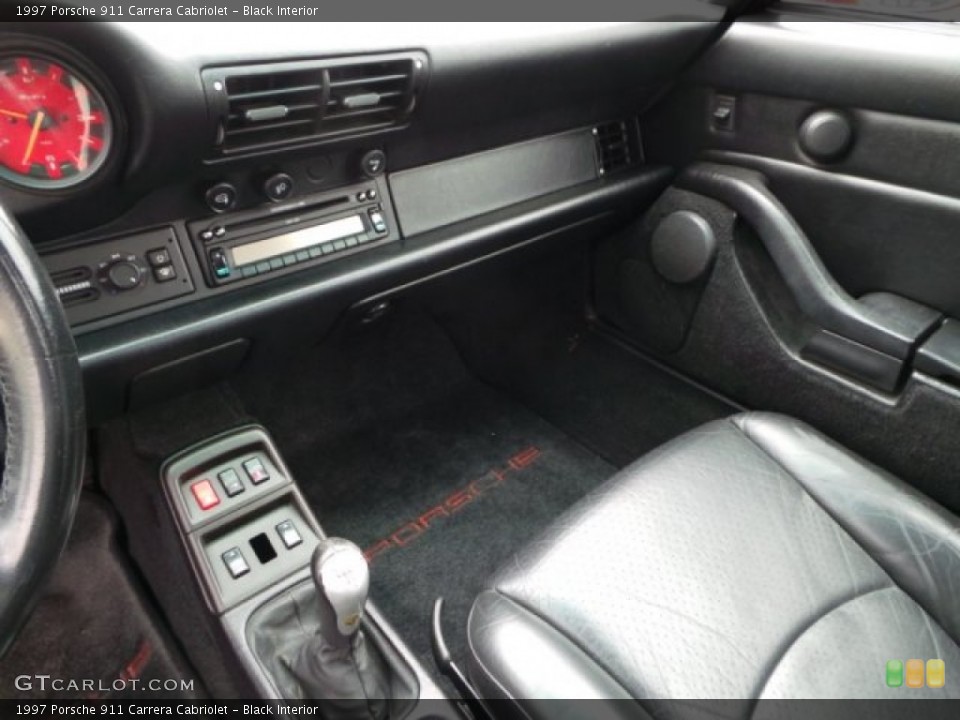 Black Interior Front Seat for the 1997 Porsche 911 Carrera Cabriolet #99285014