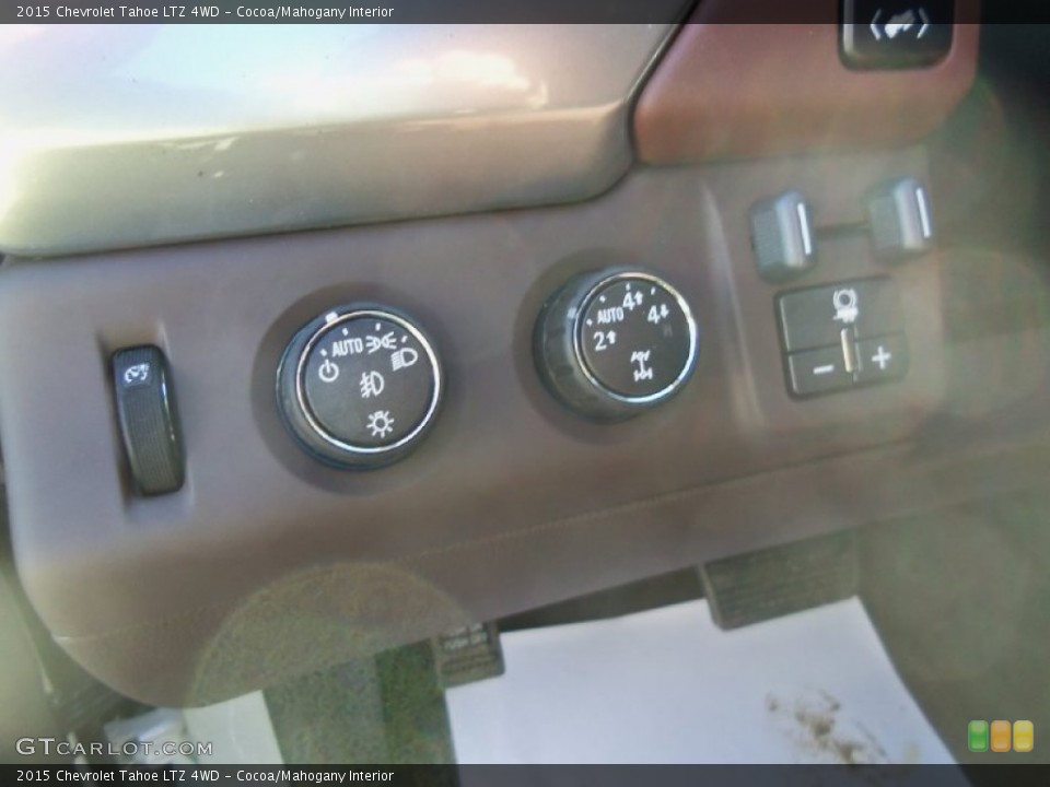 Cocoa/Mahogany Interior Controls for the 2015 Chevrolet Tahoe LTZ 4WD #99285406