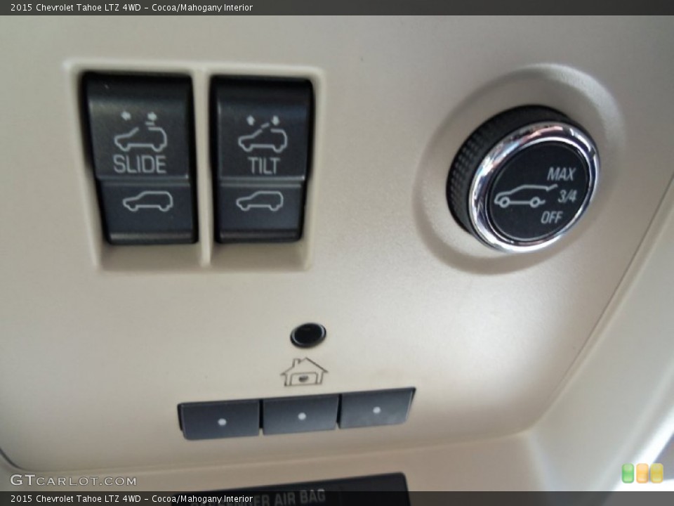 Cocoa/Mahogany Interior Controls for the 2015 Chevrolet Tahoe LTZ 4WD #99285514