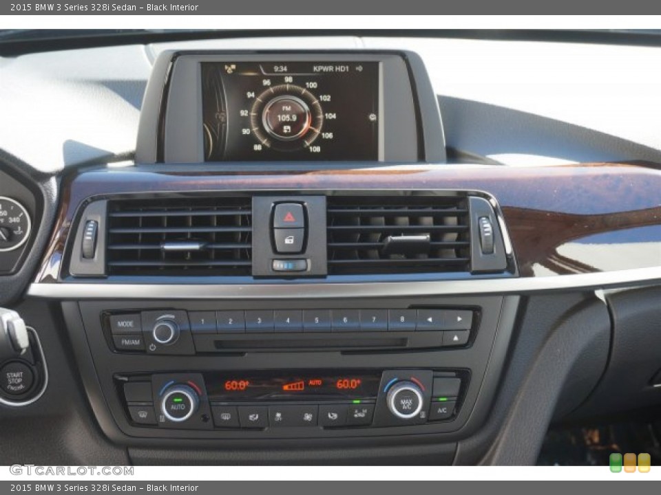 Black Interior Controls for the 2015 BMW 3 Series 328i Sedan #99291118