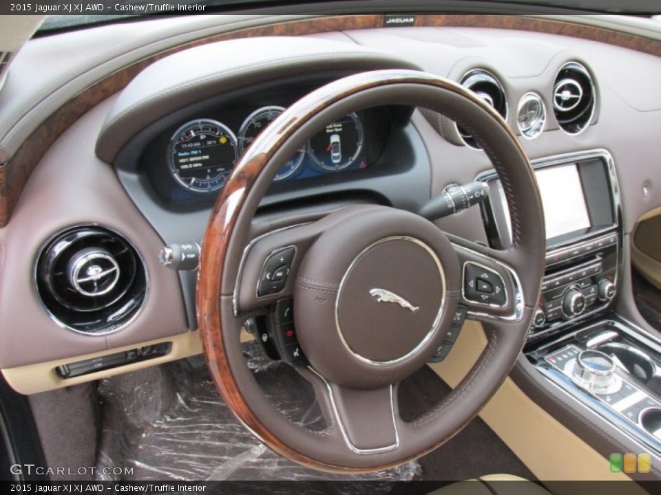 Cashew/Truffle Interior Steering Wheel for the 2015 Jaguar XJ XJ AWD #99298729