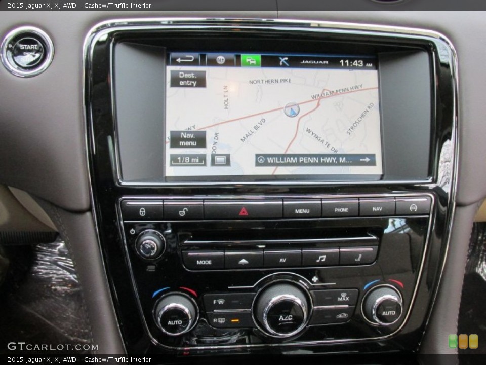 Cashew/Truffle Interior Navigation for the 2015 Jaguar XJ XJ AWD #99298753