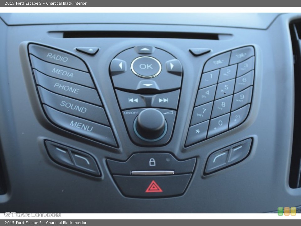 Charcoal Black Interior Controls for the 2015 Ford Escape S #99299356
