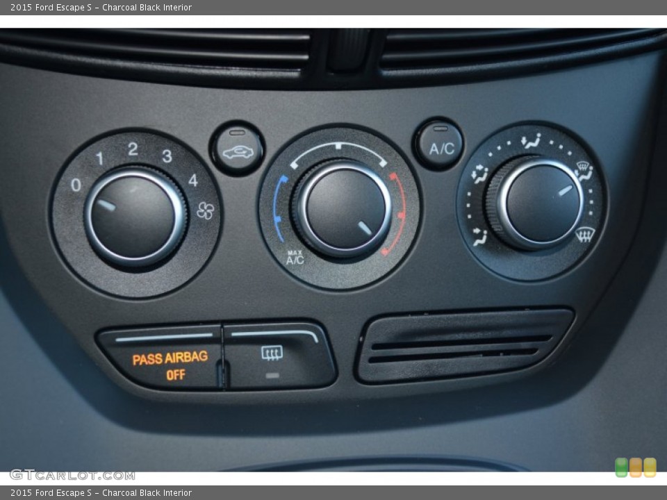Charcoal Black Interior Controls for the 2015 Ford Escape S #99299443