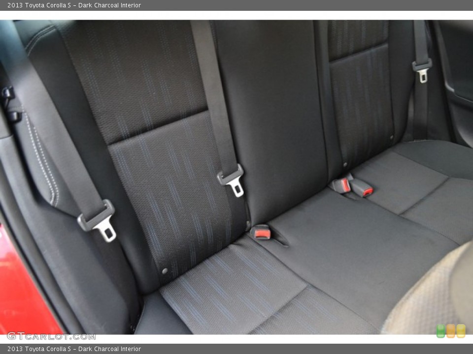 Dark Charcoal Interior Rear Seat for the 2013 Toyota Corolla S #99299887