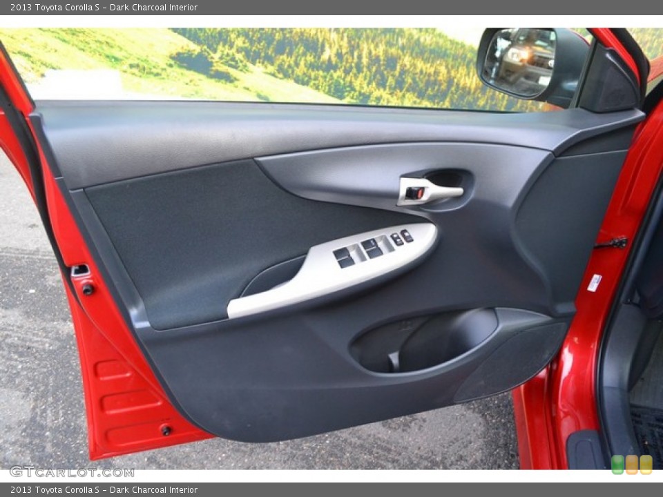 Dark Charcoal Interior Door Panel for the 2013 Toyota Corolla S #99299944