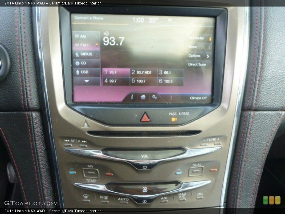 Ceramic/Dark Tuxedo Interior Controls for the 2014 Lincoln MKX AWD #99303526