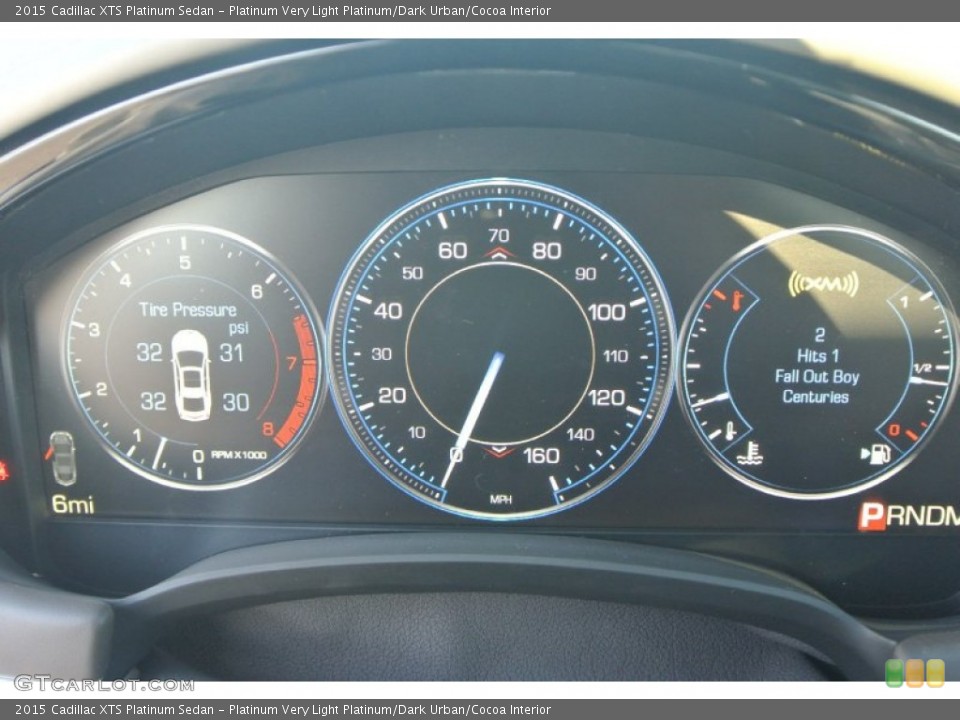 Platinum Very Light Platinum/Dark Urban/Cocoa Interior Gauges for the 2015 Cadillac XTS Platinum Sedan #99313783