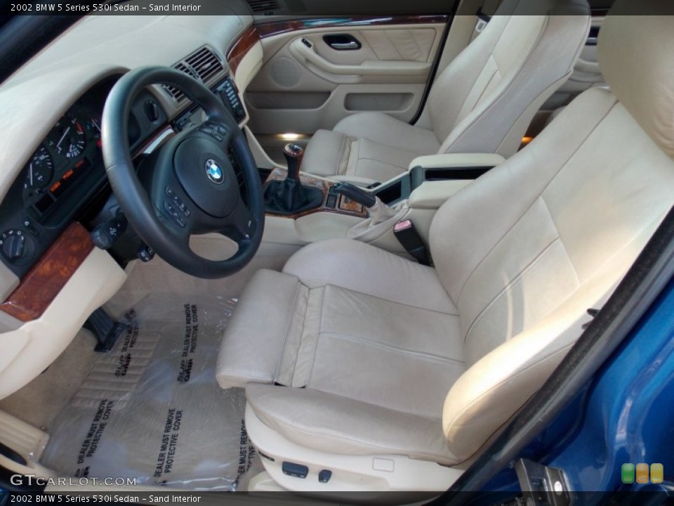 Sand Interior Front Seat for the 2002 BMW 5 Series 530i Sedan #99314107