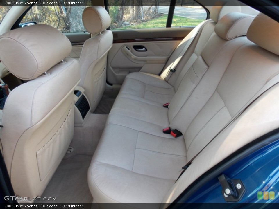 Sand Interior Rear Seat for the 2002 BMW 5 Series 530i Sedan #99314143