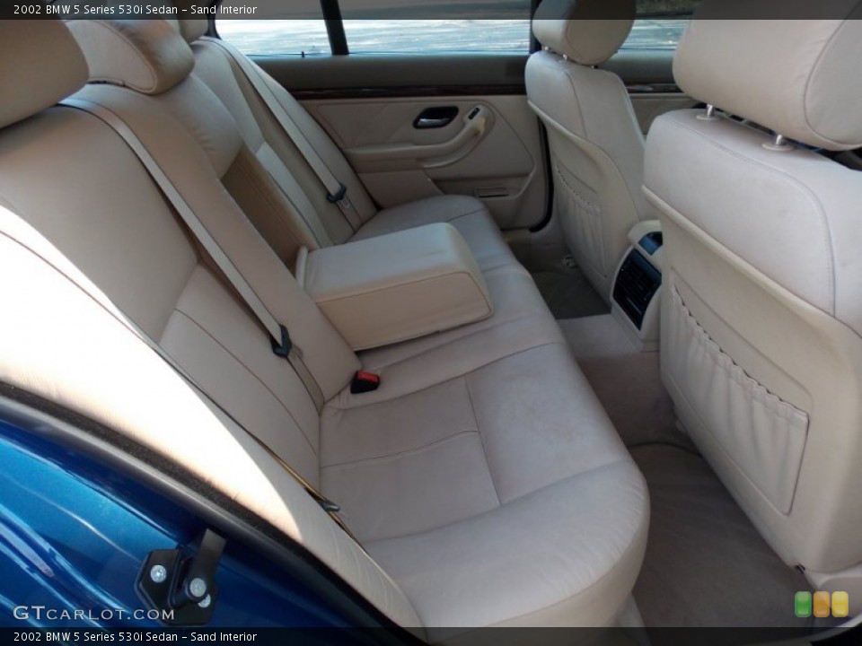 Sand Interior Rear Seat for the 2002 BMW 5 Series 530i Sedan #99314209
