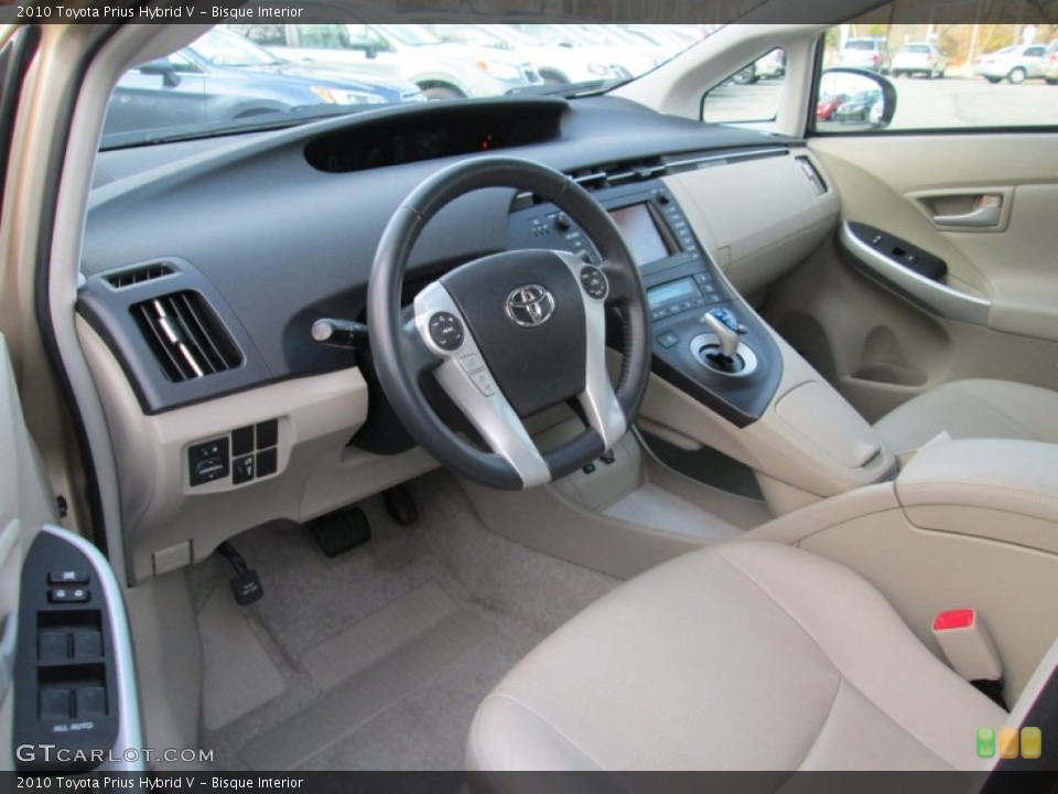 Bisque Interior Photo for the 2010 Toyota Prius Hybrid V #99315394