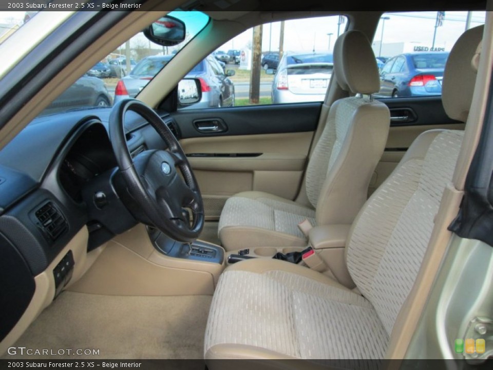 Beige Interior Front Seat for the 2003 Subaru Forester 2.5 XS #99316567