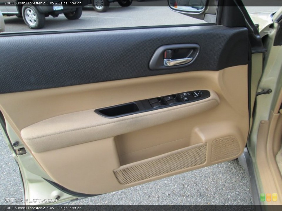 Beige Interior Door Panel for the 2003 Subaru Forester 2.5 XS #99316591