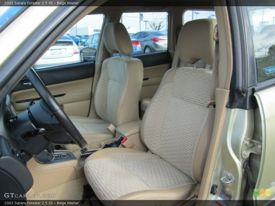 Beige Interior Front Seat for the 2003 Subaru Forester 2.5 XS #99316630