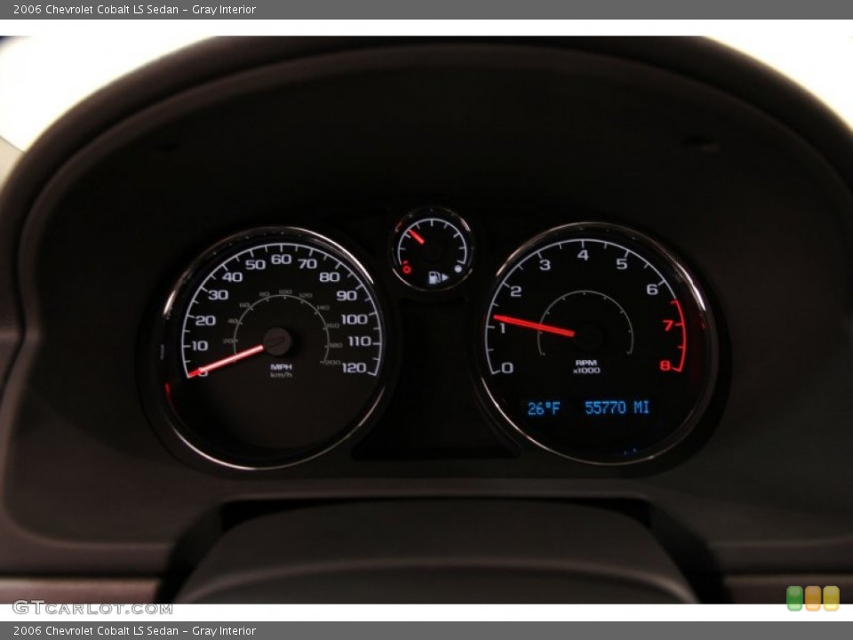 Gray Interior Gauges for the 2006 Chevrolet Cobalt LS Sedan #99316687