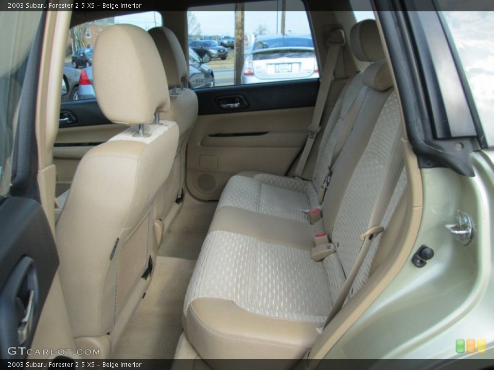 Beige Interior Rear Seat for the 2003 Subaru Forester 2.5 XS #99316767