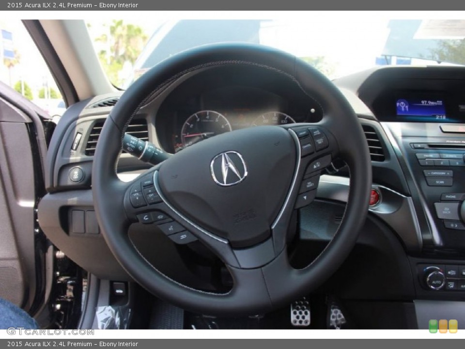 Ebony Interior Steering Wheel for the 2015 Acura ILX 2.4L Premium #99323371