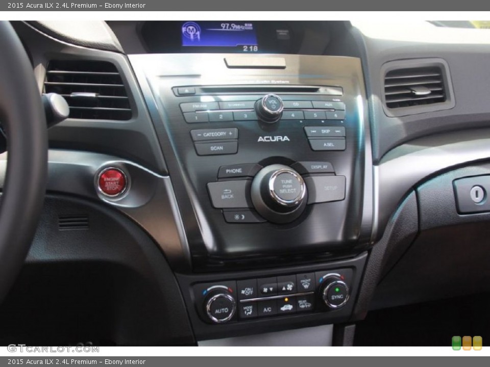 Ebony Interior Controls for the 2015 Acura ILX 2.4L Premium #99323401