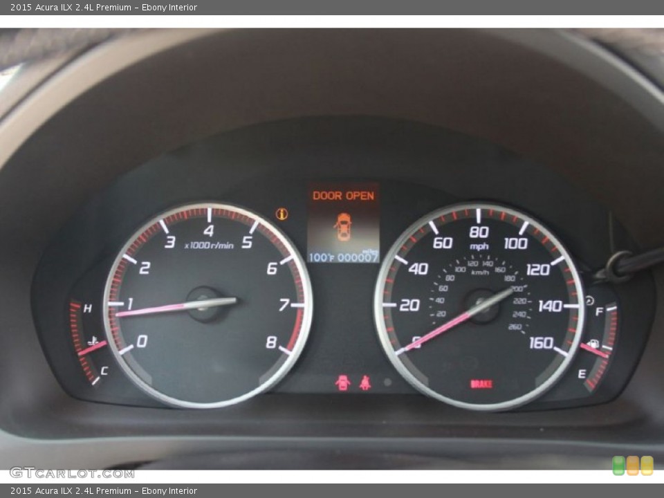 Ebony Interior Gauges for the 2015 Acura ILX 2.4L Premium #99323458