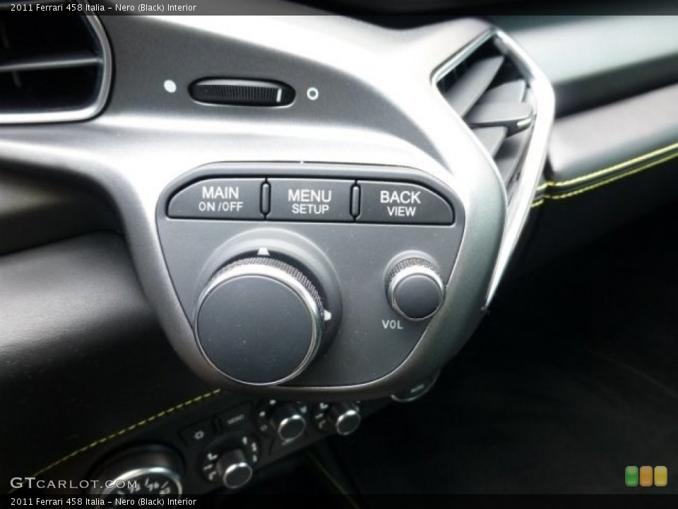 Nero (Black) Interior Controls for the 2011 Ferrari 458 Italia #99323806