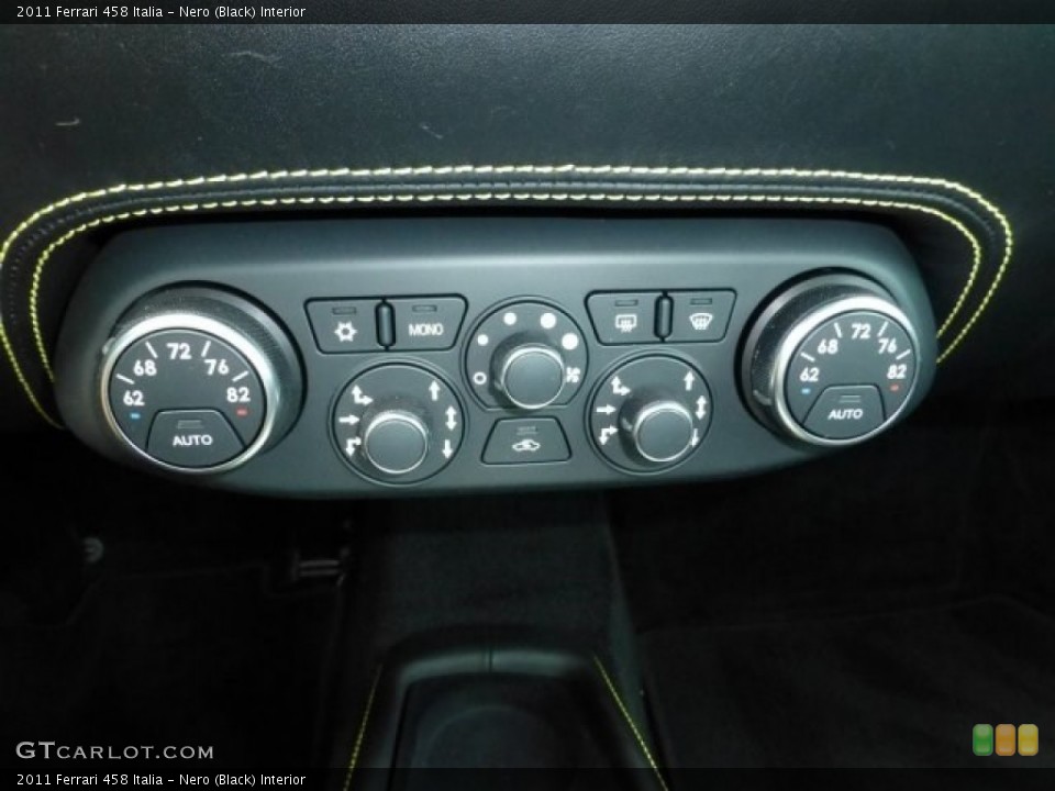 Nero (Black) Interior Controls for the 2011 Ferrari 458 Italia #99323818