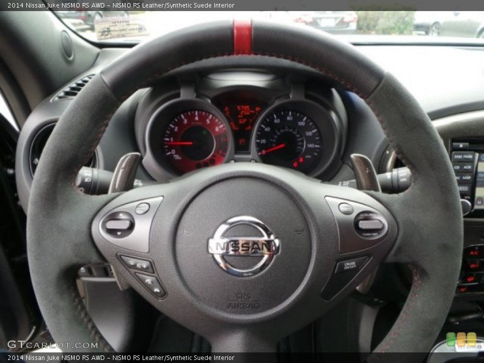 NISMO RS Leather/Synthetic Suede Interior Steering Wheel for the 2014 Nissan Juke NISMO RS AWD #99325096