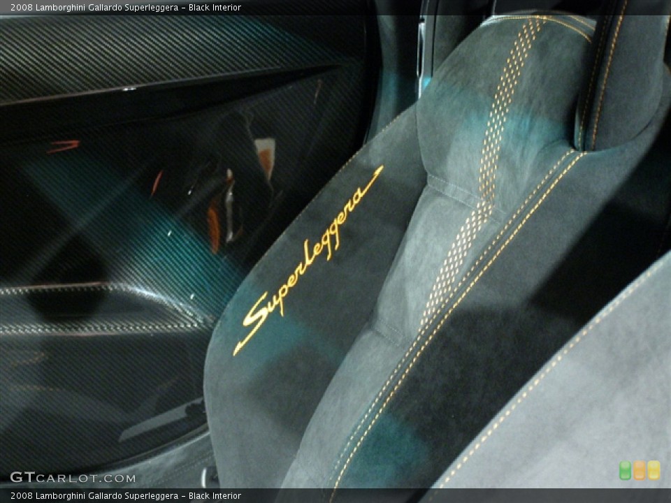 Black Interior Photo for the 2008 Lamborghini Gallardo Superleggera #99326