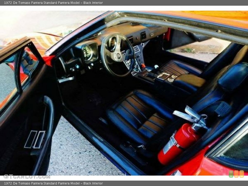 Black Interior Photo for the 1972 De Tomaso Pantera  #99328684
